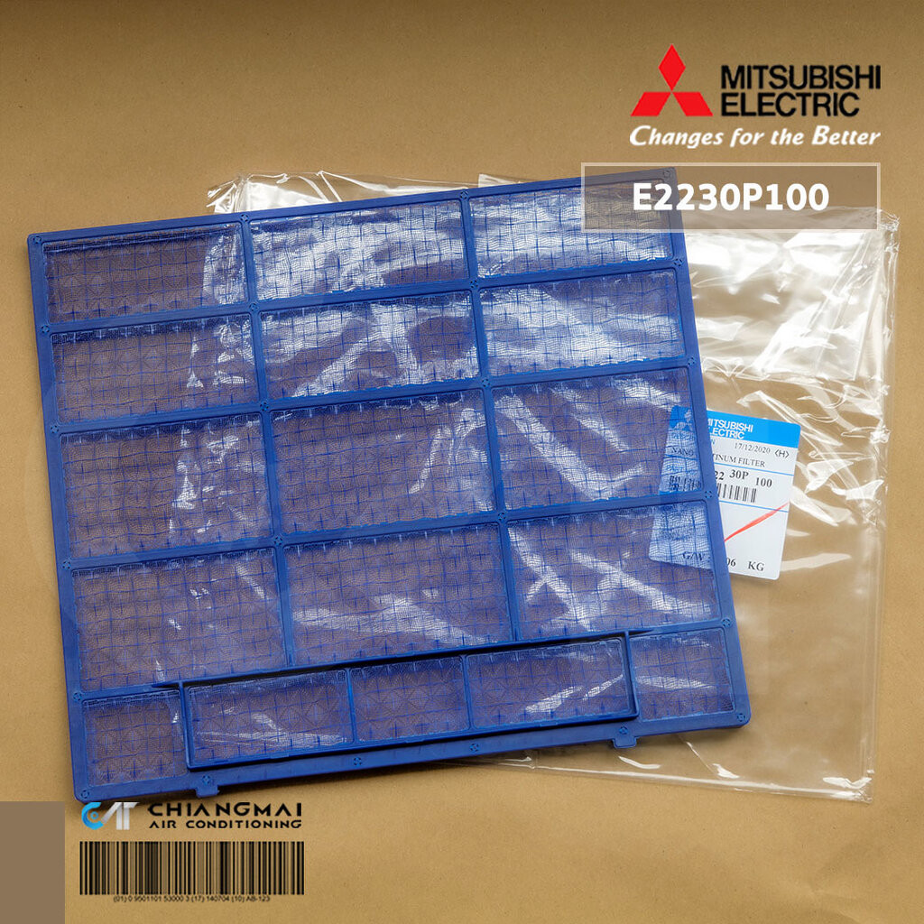 E2230P100 (1แผ่น) แผ่นกรองฝุ่นแอร์ Mitsubishi Electric ฟิลเตอร์แอร์ ฟิลเตอร์กรองฝุ่นแอร์ มิตซูบิชิ อะไหล่แอร์ ของแท้ศ...