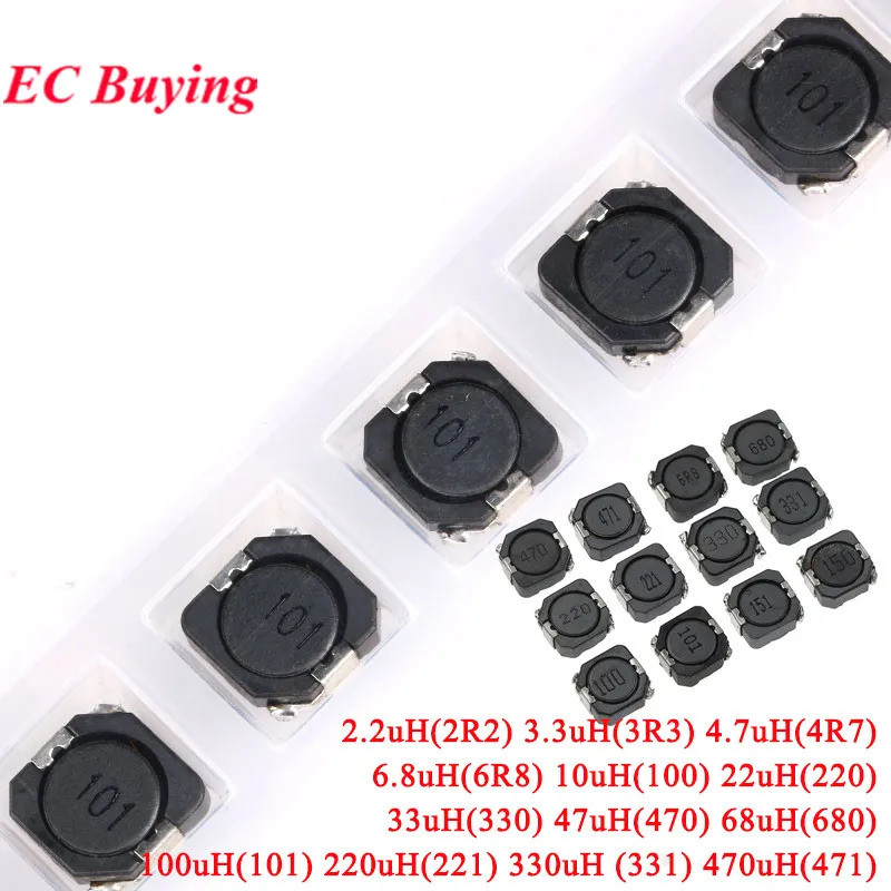 10 ชิ้น SMD Power Inductor CDRH104R CD104 2.2UH 3.3UH 4.7UH 6.8UH 10UH 22UH 33UH 47UH 68UH 100UH 220