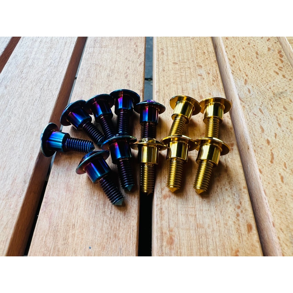 BMW BMW Single R Double R Latte Water Bird ADV C400 650 เปลือกรถสกรูโลหะผสมไทเทเนียม SF จัดส่งฟรี