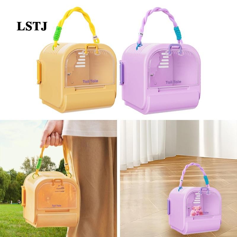 [Lstjj] Hamster Travel Carrier Pet Outdoor CAGE Large Small Animal Carrier Hamster Travel Carrier CA