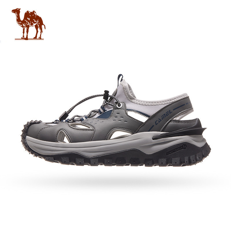 CAMEL CROWN รองเท้าแตะชายหาดลำลองสำหรับผู้ชายรองเท้าแตะกันลื่นที่สะดวกสบาย