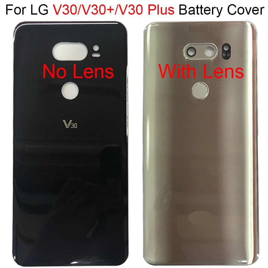 ปกหลังสําหรับ LG v30 +/v30 ด้านหลังประตูสําหรับ VS996 LS998U H933 LS998U H930 ด้านหลังพร้อมเลนส์กล้อ
