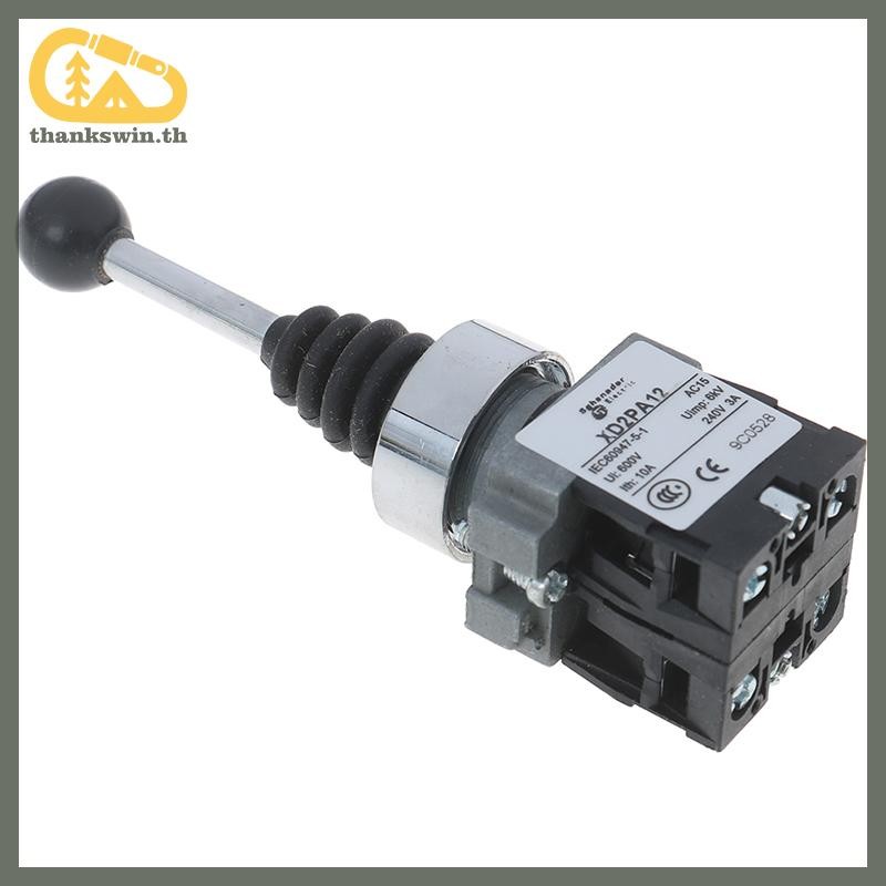 Thankswin 1 PC 2NO 2 ตําแหน่งสวิตช์โยก XD2-PA12 XD2-PA22 จอยสติ๊ก controllers สวิทช์ th