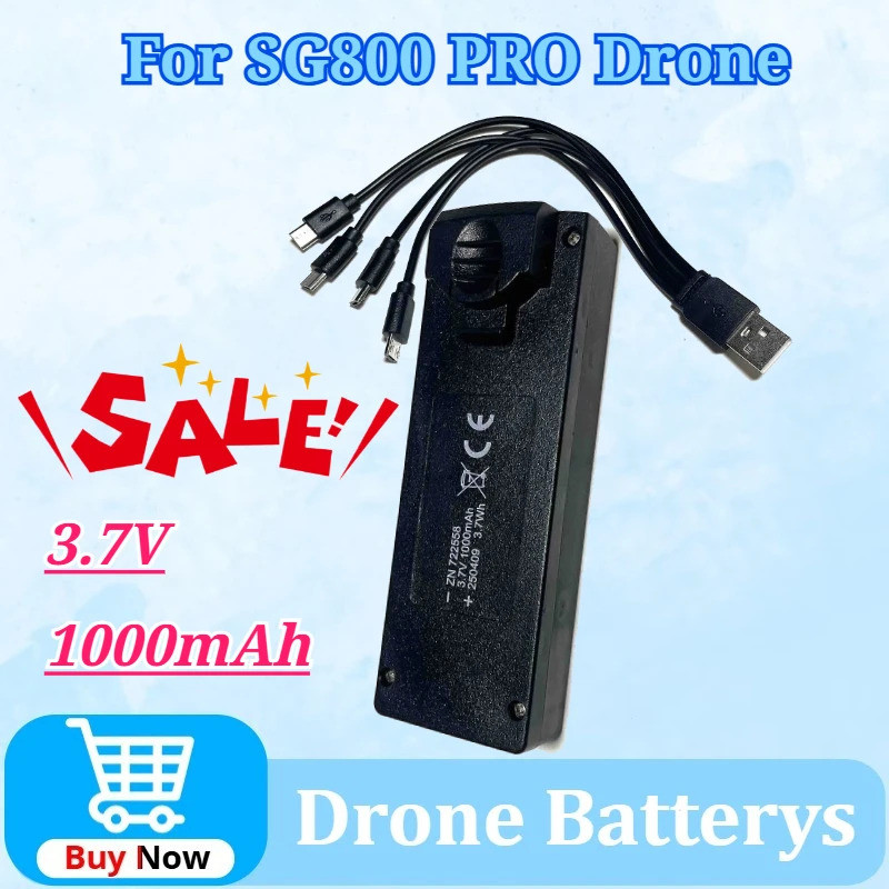 สําหรับ SG800 PRO Drone แบตเตอรี่ 3.7V 1000mAh สําหรับ SG800PRO RC Drone อุปกรณ์เสริม SG800 หน้าจอ R