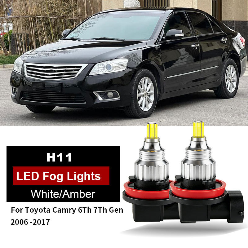 2PCS 30000LM 200W H11 LedหมอกหลอดไฟสําหรับToyota Camry 6Th 7Th Gen 2006 2007 2008 2009 2010 2011 201