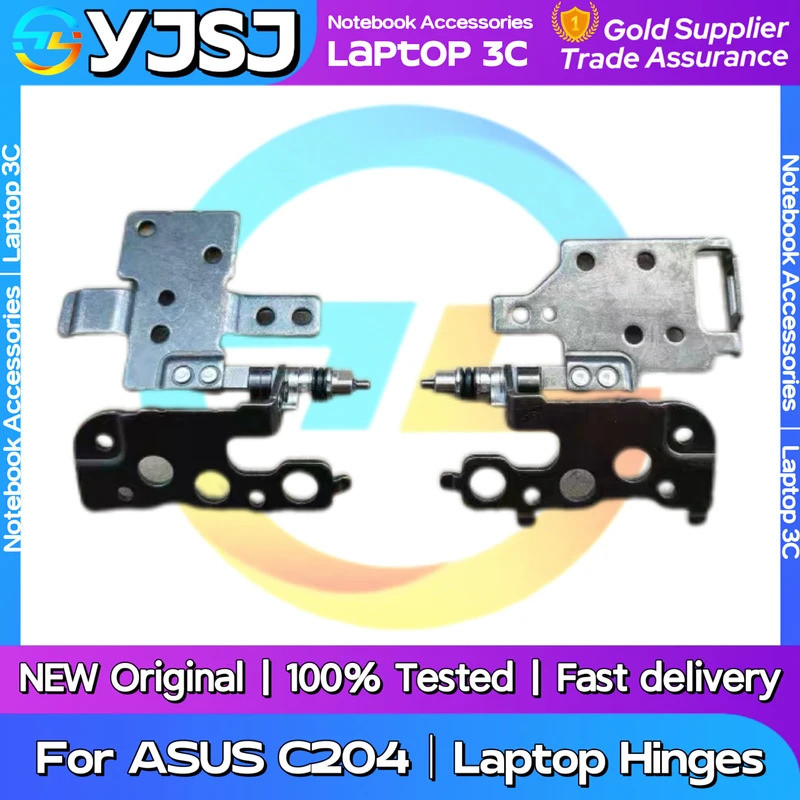 บานพับโน๊ตบุ๊คแล็ปท็อปต้นฉบับใหม่สําหรับ ASUS C204 บานพับหน้าจอ LCD ซ้ายและขวาในตัว