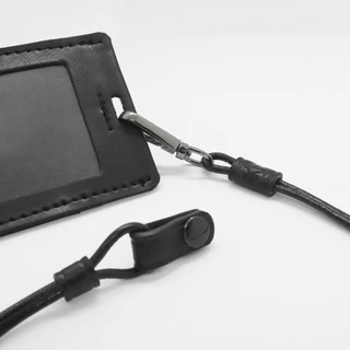 สายคล้องบัตรหนังแท้ รุ่น Leather Lanyard - Craftor