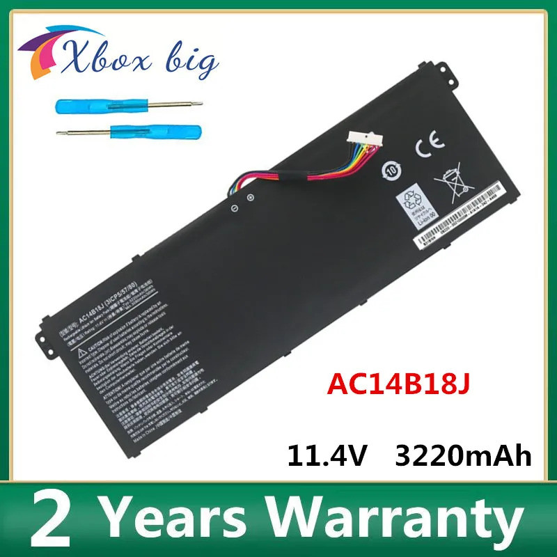 AC14B18J AC14B13J แบตเตอรี่แล็ปท็อปสําหรับ Acer Aspire E3-111 E3-112 E3-112M ES1-531 MS2394 B115-MP 