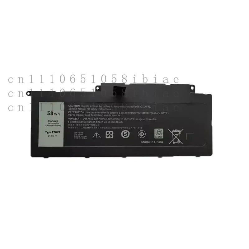 14.8V 58Wh 3950mAh ใหม่ F7HVR แบตเตอรี่แล็ปท็อปสําหรับ Dell Inspiron 15 7537 7548 17 7737 7746 061VN