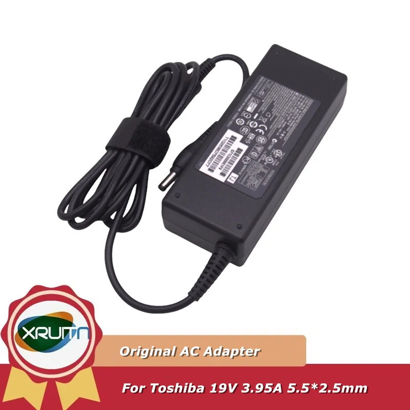 ใหม่ Original PA3715E-1AC3 19V 3.95A 75W แล็ปท็อปชาร์จสําหรับ Toshiba Satellite L300 L350 L450 L600 