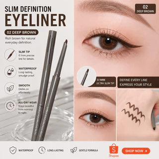 SUJN ปากกาอายไลเนอร์ Eyeliner เส้นเล็กเขียนง่าย กันน้ำ ติดทนนาน คมชัด มี 3 สีให้เลือก