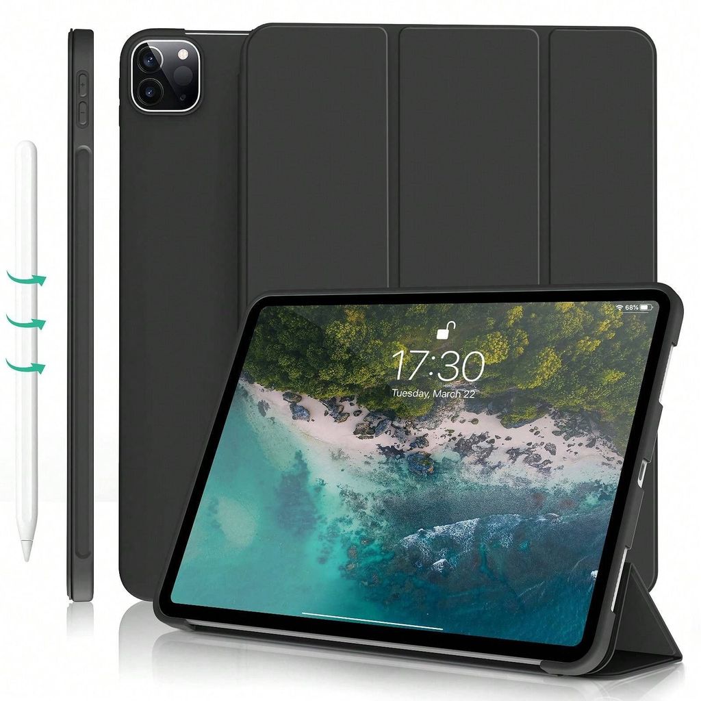 เหมาะสําหรับ iPad 7/8/9/10/11th air mini pro เคสซิลิโคนแท็บเล็ตพร้อม Wake-up Air6 เคสป้องกัน mini4/5