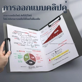 A3 A4โฟลเดอร์ 6สีสัน จัดเก็บเอกสาร โรงเรียน ธุรกิจ อุปกรณ์จัดระเบียบ ทนทาน พลาสติกแข็ง บ้าน ออฟฟิศ