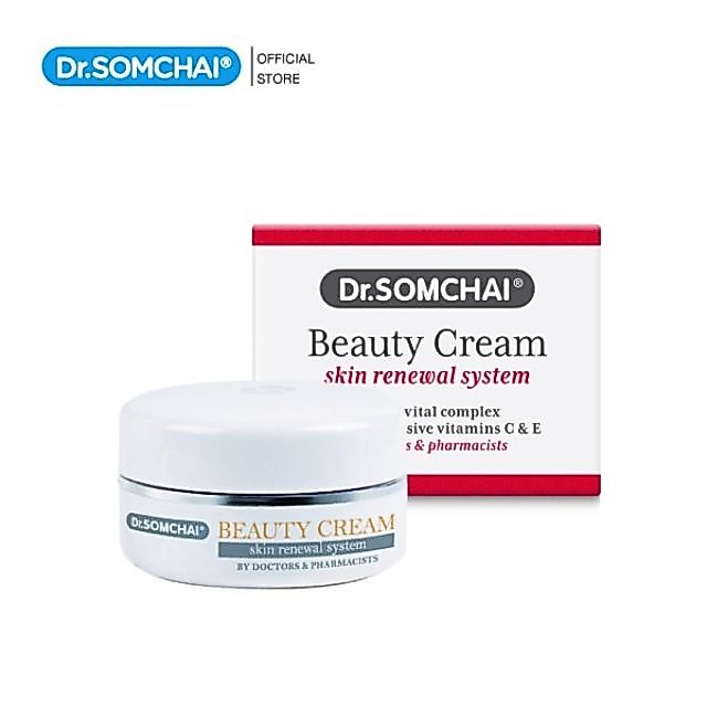 Dr.Somchai Beauty Cream 45 g. ดร.สมชาย บิวตี้ครีม มอยส์เจอร์ไรเซอร์เข้มข้น ช่วยป้องกันริ้วรอย กระตุ้นสร้างคอลาเจน