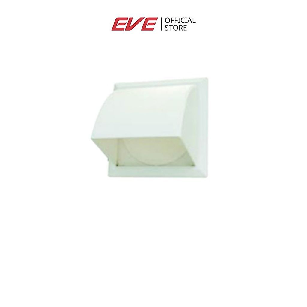 (Eve) ฝาครอบช่องระบายอากาศ ชนิดพลาสติค สีเทามีบังฝน ( 8 นิ้ว )