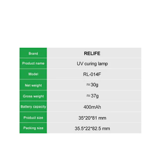 เครื่องอบกาว UV 395nm Relife RL-014F UV Curing Lamp ไฟ UV ซ่อมมือถือ ใช้สำหรับซ่อมโทรศัพท์มือถือ