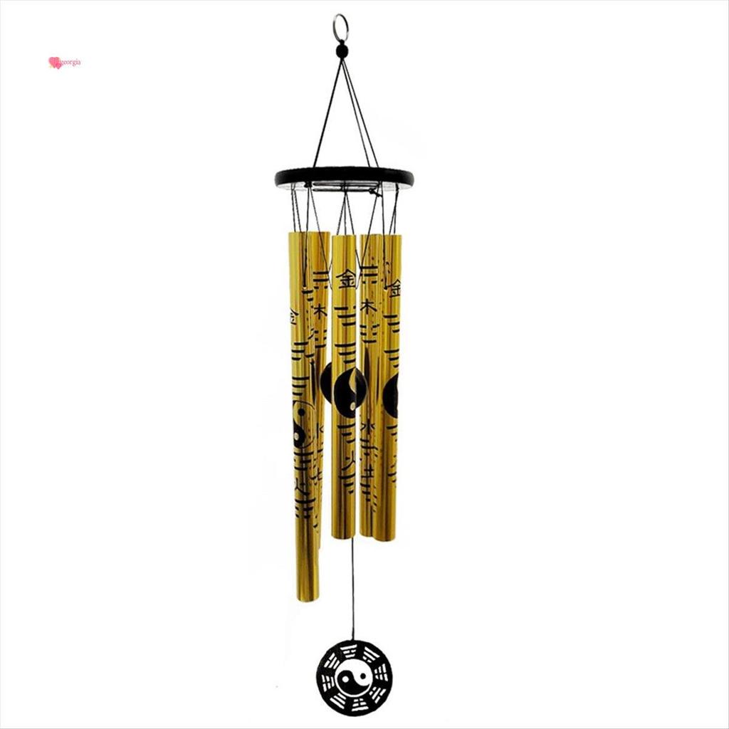 gorg33Extra Small Bagua Wind Chime จี้ Retro Metal Wind Chime Lucky Wind Chime Garden