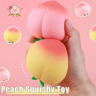 Ibloom Peach Fidget Toy ของเล่นบีบมืออ่อนโยนเพื่อปล่อยความวิตกกังวลของเล่นพกพา