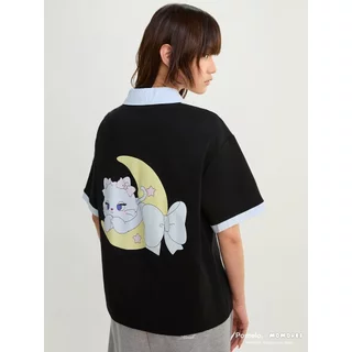 [Pomelo] Pomelo. x MOMOREI เสื้อโปโลคอปกผ้าลายสก็อต / Pomelo. x MOMOREI Gingham Collar Polo Top