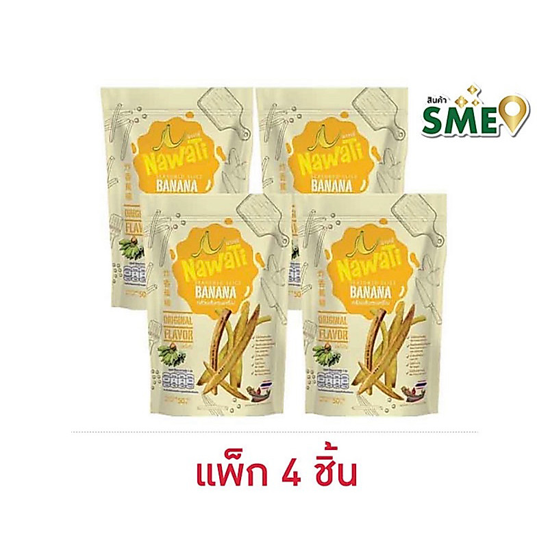 OTOP นาวาตี กล้วยเส้นทรงเครื่อง 30 กรัม (แพ็ก 4 ชิ้น)