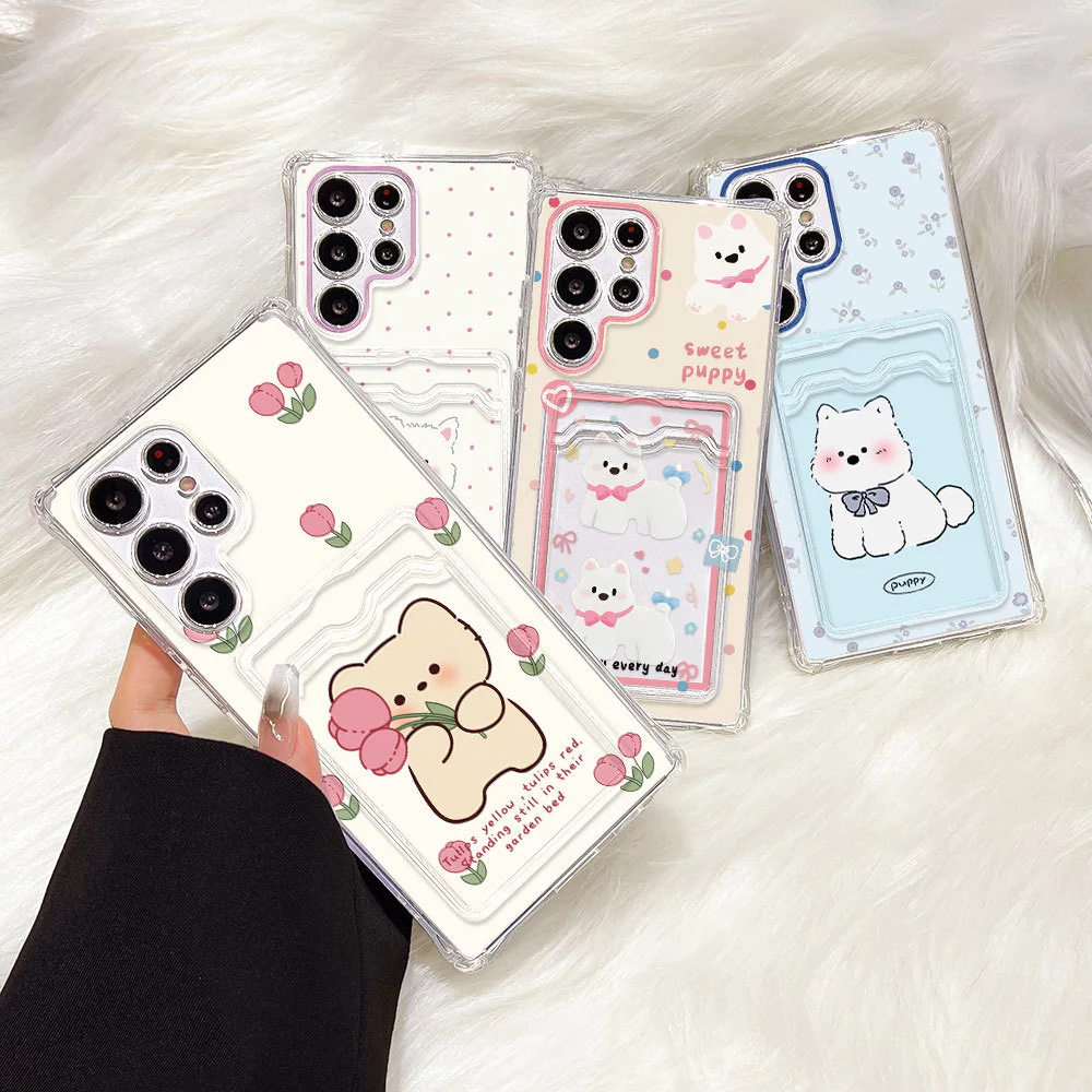 Card Holder เคส For Samsung A56 5G A55 A54 A16 A15 A06 A05 A05S A36 A26 A12 A34 A35 A52s A25 A22 A53 A14 A13 S24 Ultra