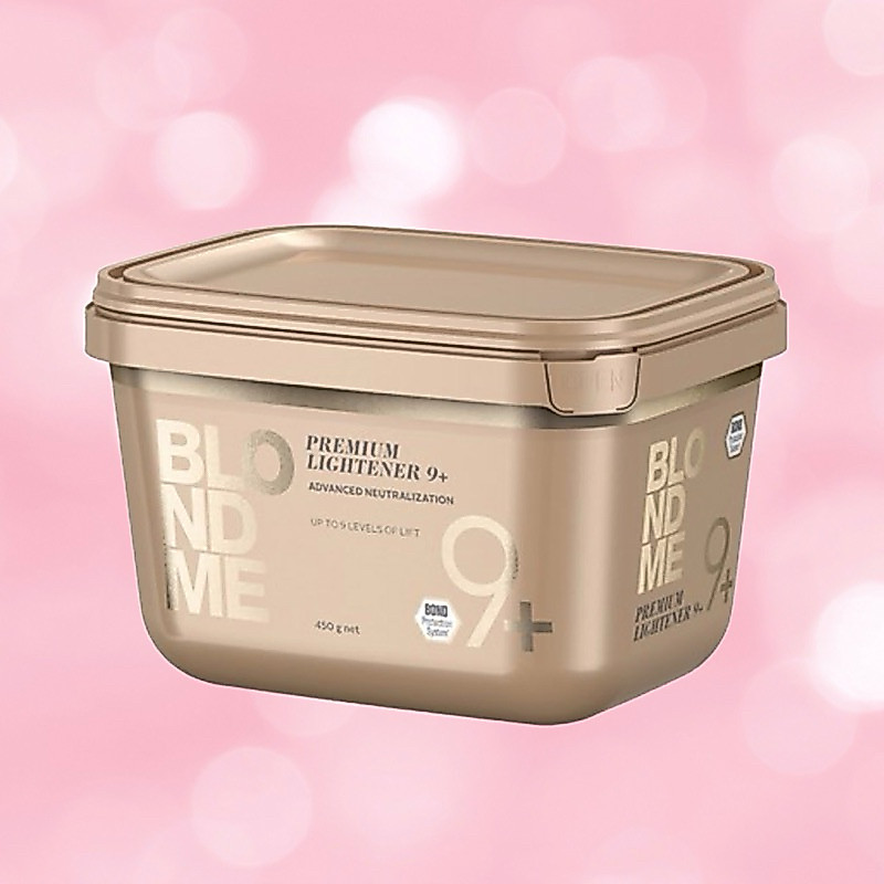 SCHWARZKOPF Blondme Bond Enforcing Premium Lightener 9+ ขนาด 450 ML.ผงฟอก ยกได้ 9 ระดับ