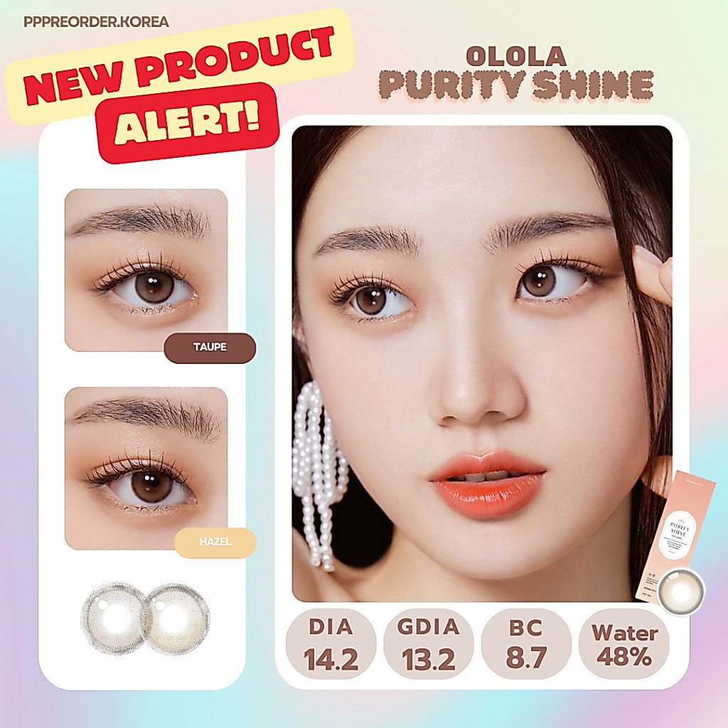 พร้อมส่ง Olola lens Purity shine 🍬 คอนแทคเลนส์รายวันจากญี่ปุ่น