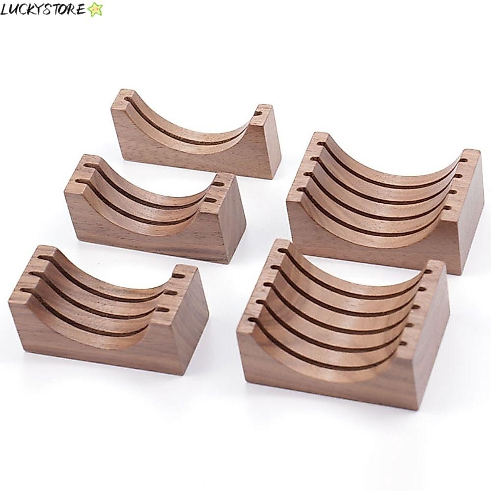 LUCKY Espresso Filter Storage Rack,Reusable Stand Rack Espresso Coffee Filter Screen Holder,ไม้ 51 มม./53 มม./58 มม.กาแฟPuck Screen Stand Coffee