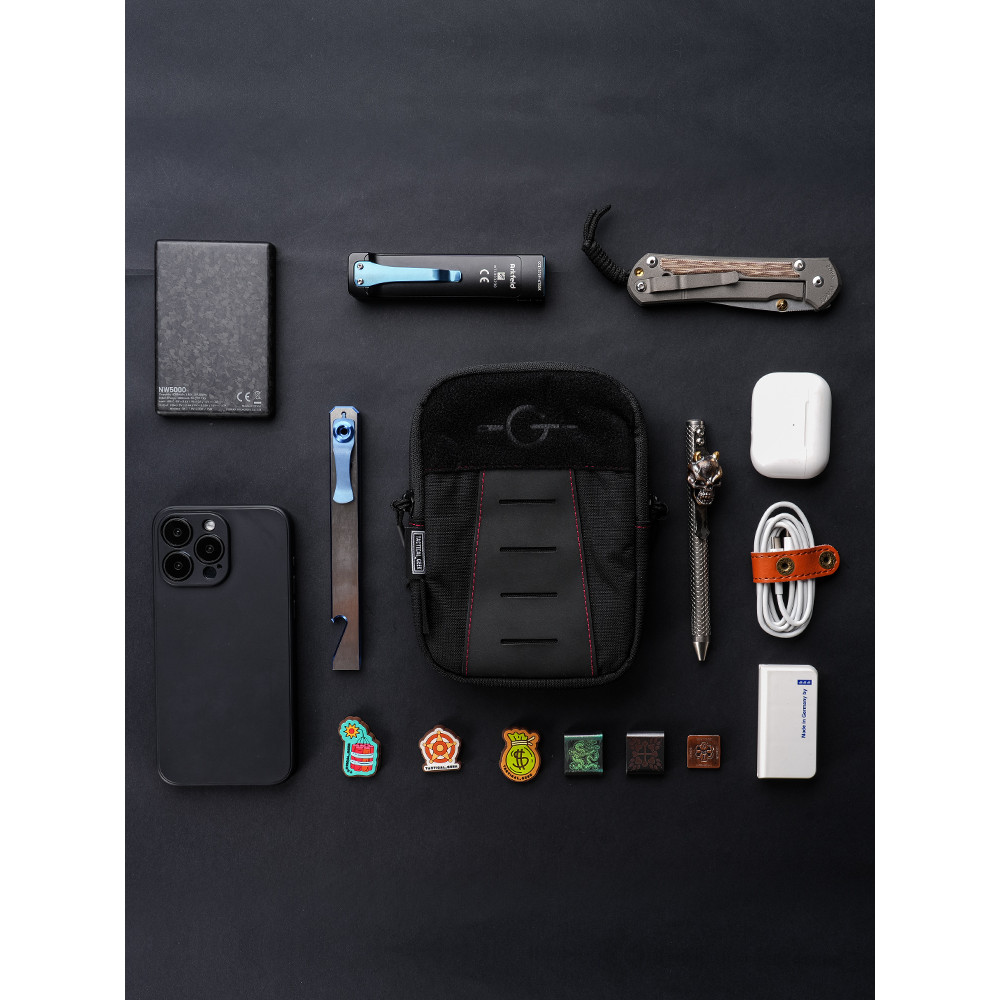 ยุทธวิธี Geek ยุทธวิธี Geek Zone K Double-Layer Multifunctional EDC กระเป๋าแบบพกพาเครื่องมือเอวกระเป