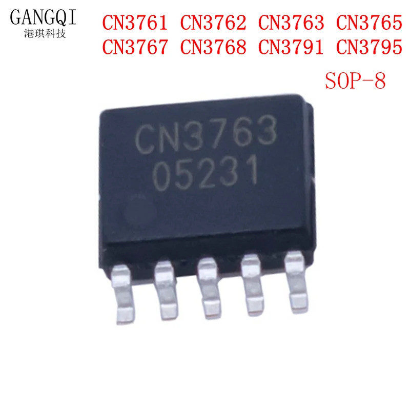10PCS CN3761 CN3762 CN3763 CN3765 CN3767 CN3768 CN3791 CN3795 SOP-8 SMD แบตเตอรี่ลิเธียมชาร์จชิปใหม่