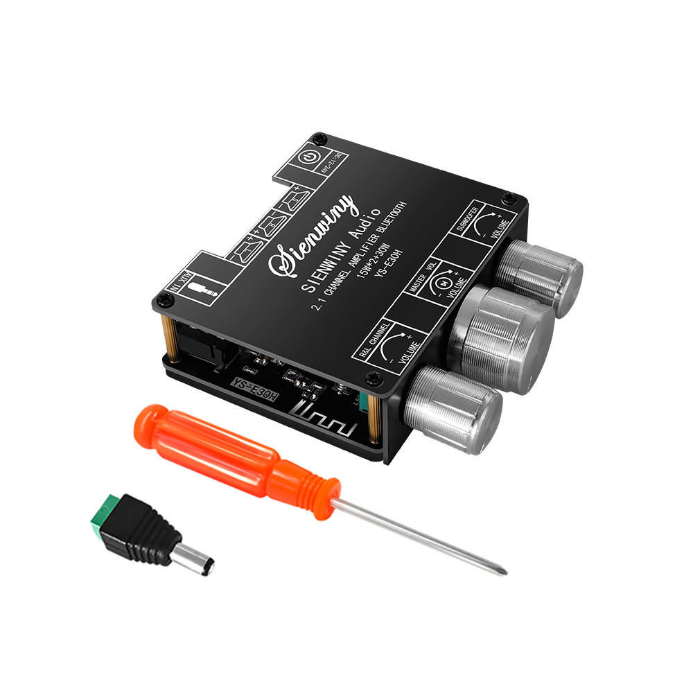 YS-E30H 2.1 Channel Bluetooth Audio Power Amplifier Board Module High Bass Adjustment Subwoofer APP 