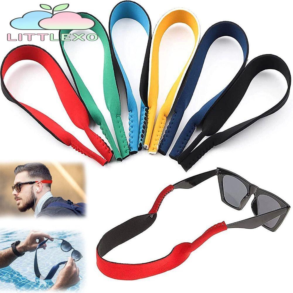 LITTLEX Kids Glasses Strap, No Tail Anti Drop Glasses Straps, Nonslip Multicolor Eye Glasses Holder Straps
