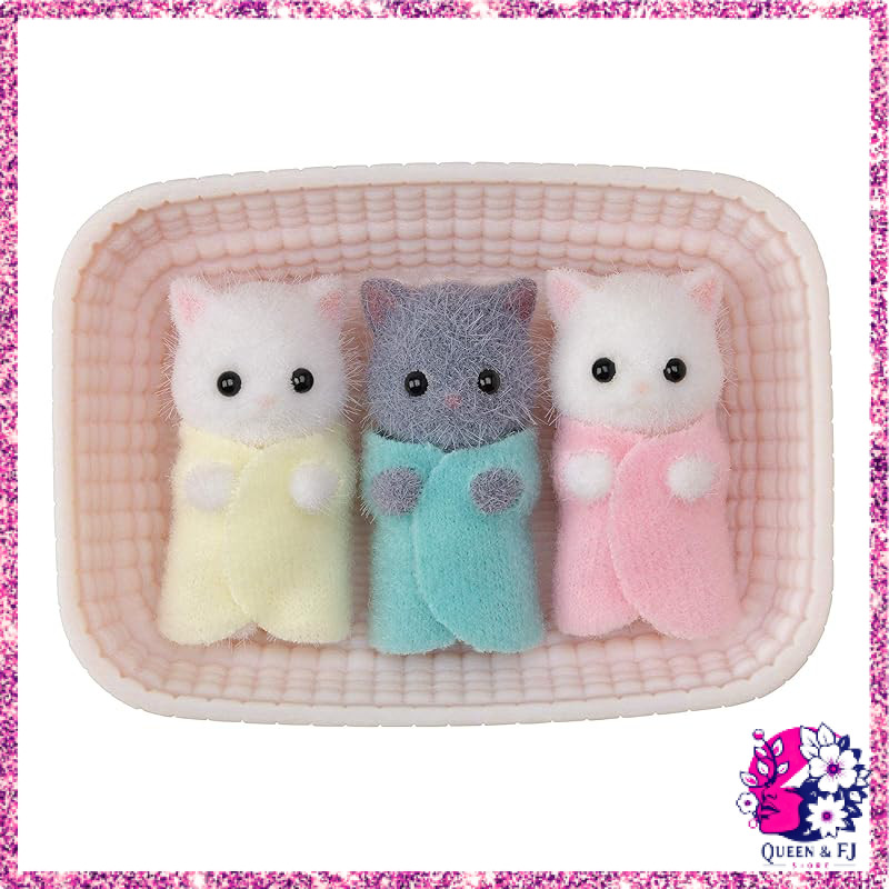 Sylvanian Families Persian Cat Triplet Doll - Certified Toy for Ages 3+, 1 Variation