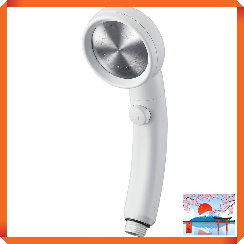 SANEI Shower Head Rainy Move with Handheld Stop, 50% Water Saving Rate, Adjustable Angle, Ultra-Fine