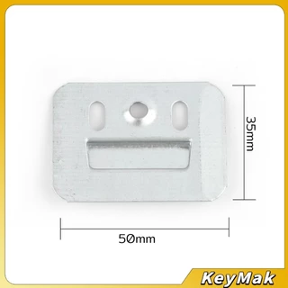 KeyMak 100 ชิ้น/แพ็ค คลิปล็อคไม้ระแนง เฟอร์นิเจอร์หัวเข็มขัด หัวเข็มขัด Wall Panel Buckle