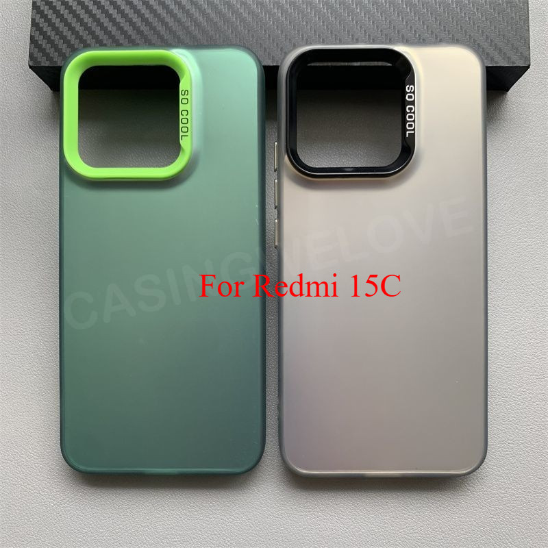 เคสโทรศัพท์สําหรับ Redmi 15C 15 C Redmi15C Poco C85 4G 2025 Matte เคสโทรศัพท์กันกระแทกฝาหลัง
