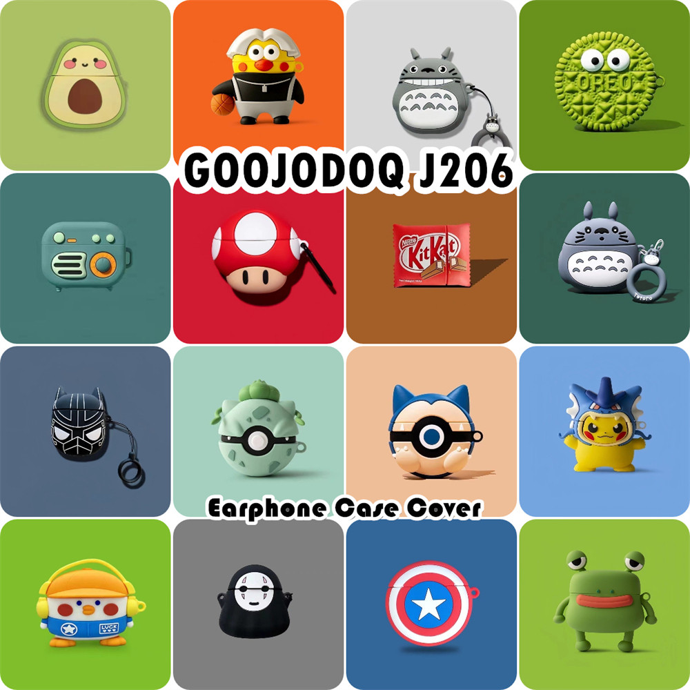 imamura สําหรับ GOOJODOQ J206 เคสซิลิโคนอ่อนนุ่มการ์ตูนสร้างสรรค์หูฟังฝาครอบ NO.2