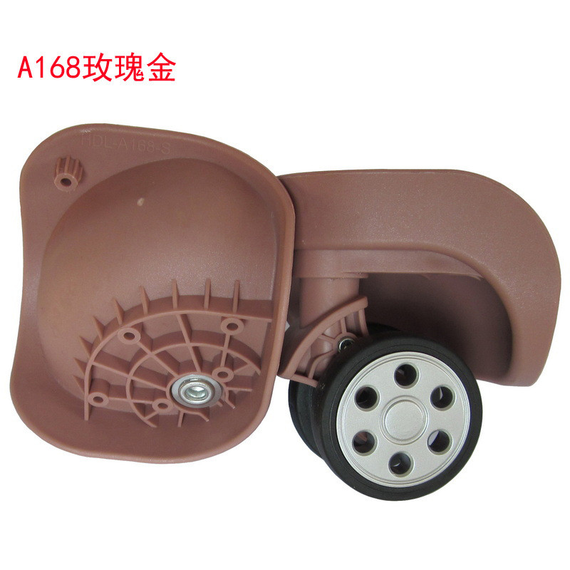 A168 คู่แถวล้อรถเข็นล้ออุปกรณ์เสริม Universal ล้อกระเป๋าเดินทางล้อขายส่งขายปลีก VG8N