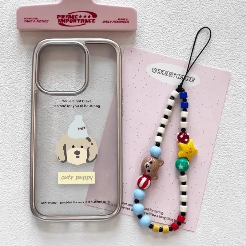 ความรู้สึกขั้นสูง สไตล์อินสตาแกรม  หมาน่ารักfor iPhone เคสไอโฟน 13 12 11 PRO MAX 16 15 14 X XS MAX XR 7/8PLUS หรูหรา - รูปที่ 3