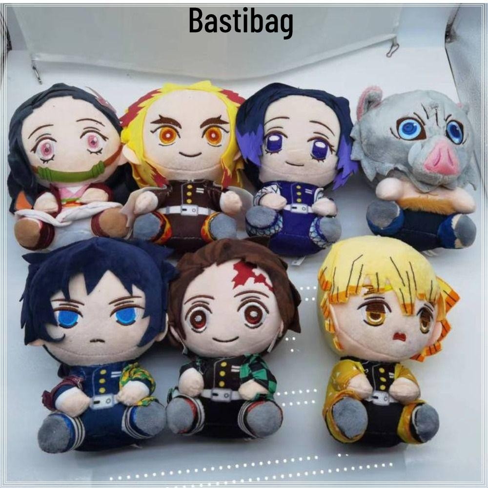 BASTIBAG Demon Slayer ตุ๊กตาตุ๊กตา, 20 ซม.Tanjirou Kamado ญี่ปุ่นอะนิเมะตุ๊กตาของเล่น, Nezuko Akaza 