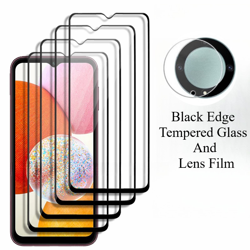 สําหรับOPPO A91 A92 A92S A93 A93S A94 A95 A96 A97 A98 Ace 2 4G 5G 9H HD Black Edgeกระจกนิรภัย