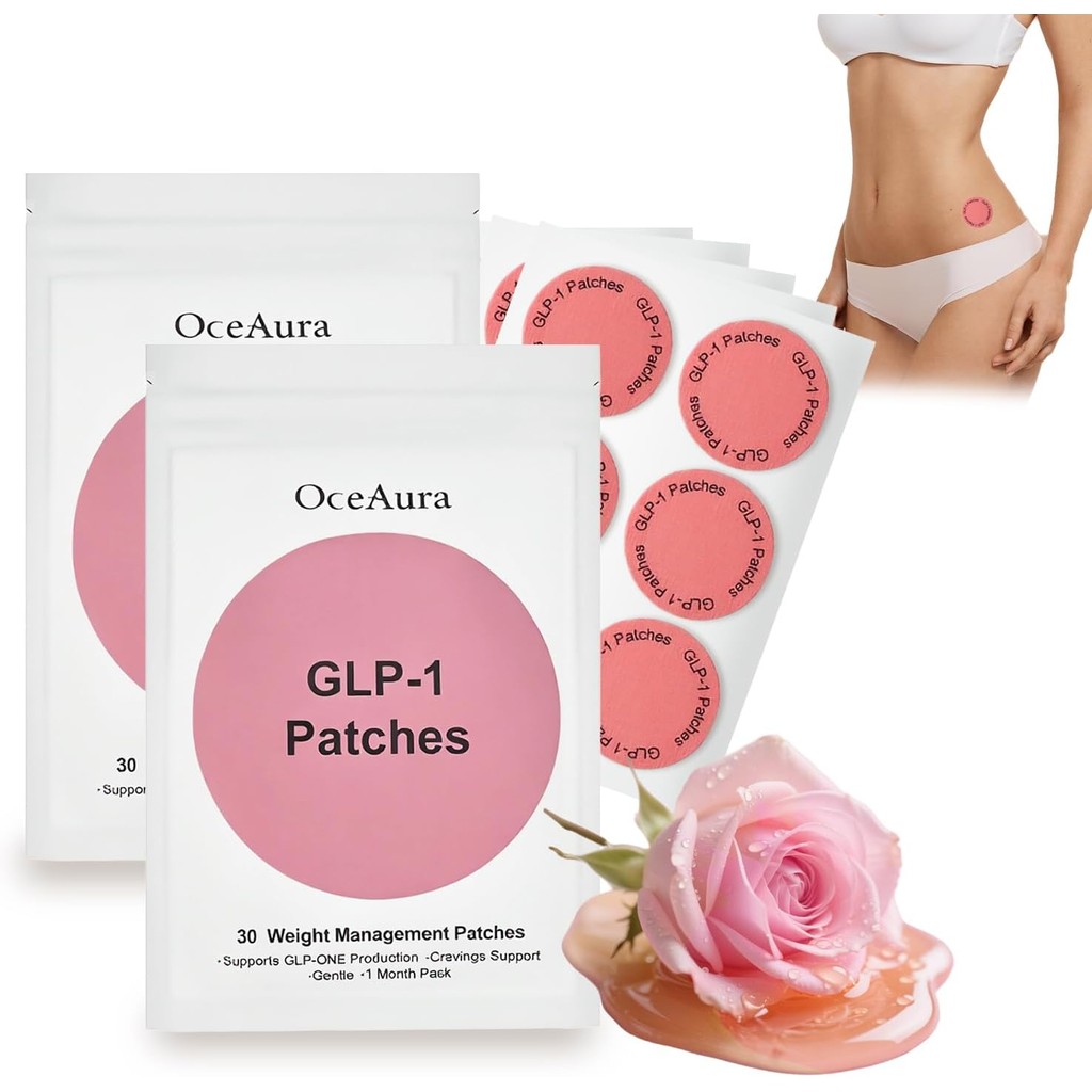 GLP-1 Patches - GLP Patch Cosmetic,with L Glutamine,, Chromium, Pomegranate and Cinnamon,Body Care P