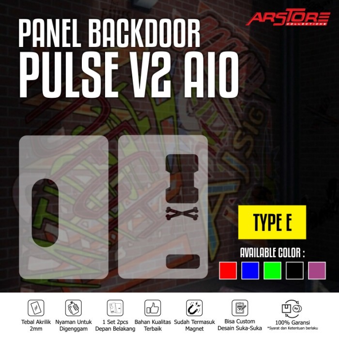 แผงประตูหลังอะคริลิค Pulse V2 * ksan.id