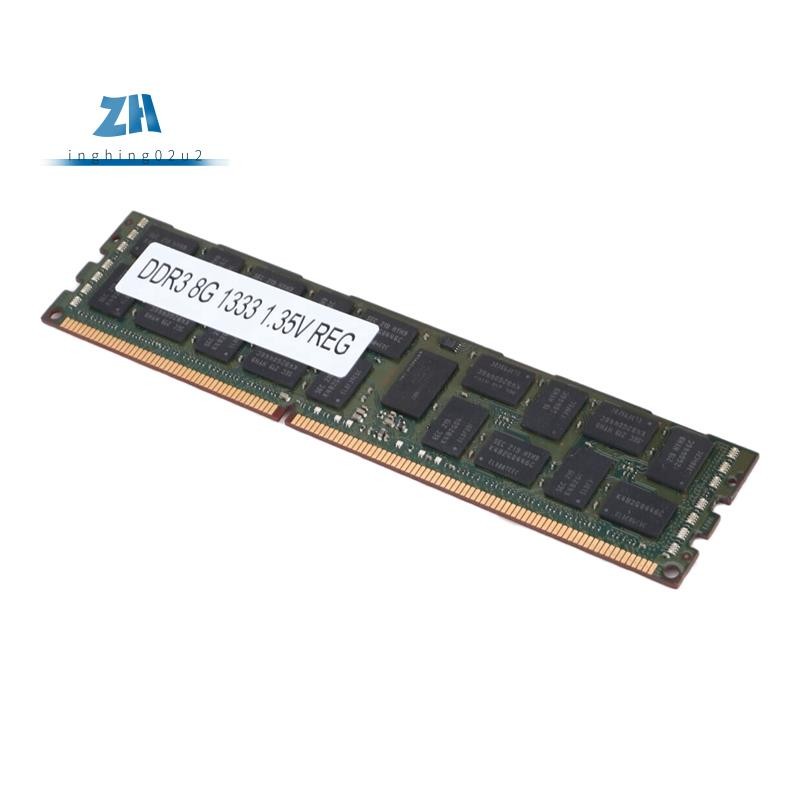 8GB DDR3 1333MHZ Ecc Ram หน่วยความจํา PC3L-10600R 1.35V 2RX4 REG Ecc RAM สําหรับเซิร์ฟเวอร์เวิร์กสเต