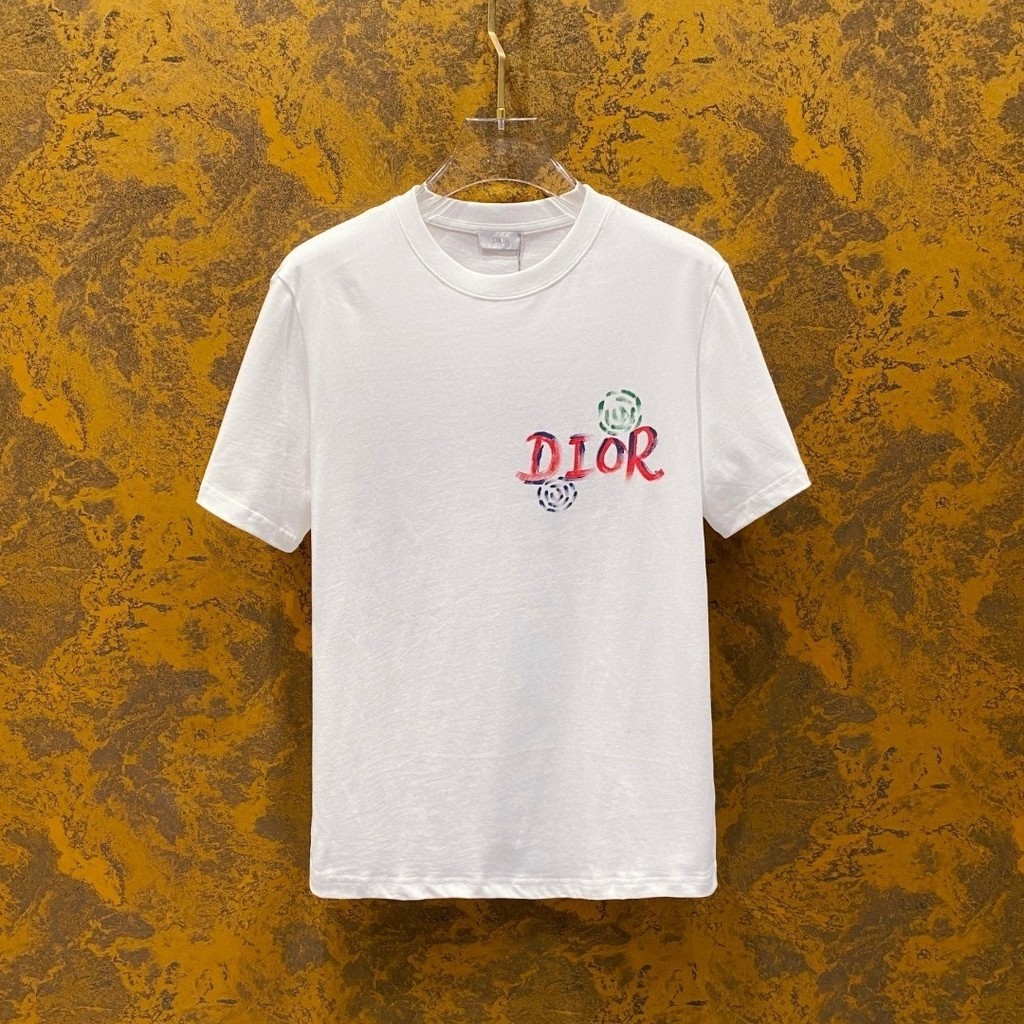 CJ3N DO 2025Summer Hot New Versatile Simple Printed Letters logo Men's Round Neck Short Sleeve T T-s