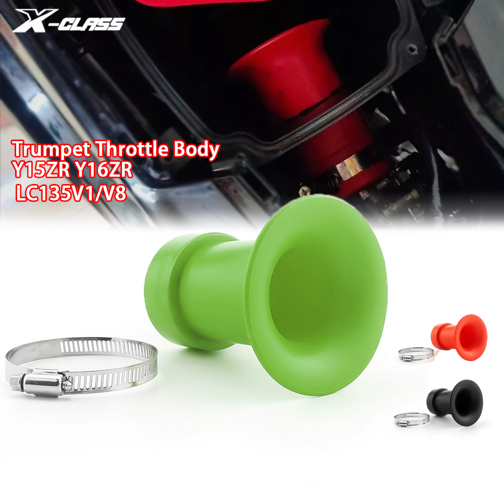 สําหรับ Yamaha Y15ZR Y16ZR LC135 V8 รถจักรยานยนต์ Air ช่องทางท่อไอดีท่อยางทรัมเป็ตคันเร่ง Body