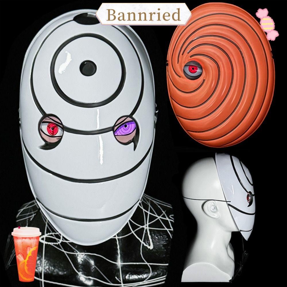 BANNRIEDSG Glowing Naruto , Tobi Cosplay Sharingan Face Cover, 2025 อะนิเมะญี่ปุ่น Full Face Uchiha 