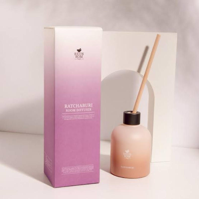 ก้านไม้หอม (รื่นรมย์) Reunrom รูมดิฟฟิวเซอร์ 30ml กลิ่นราชบุรี ก้านหอมปรับอากาศ สินค้าพร้อมส่ง