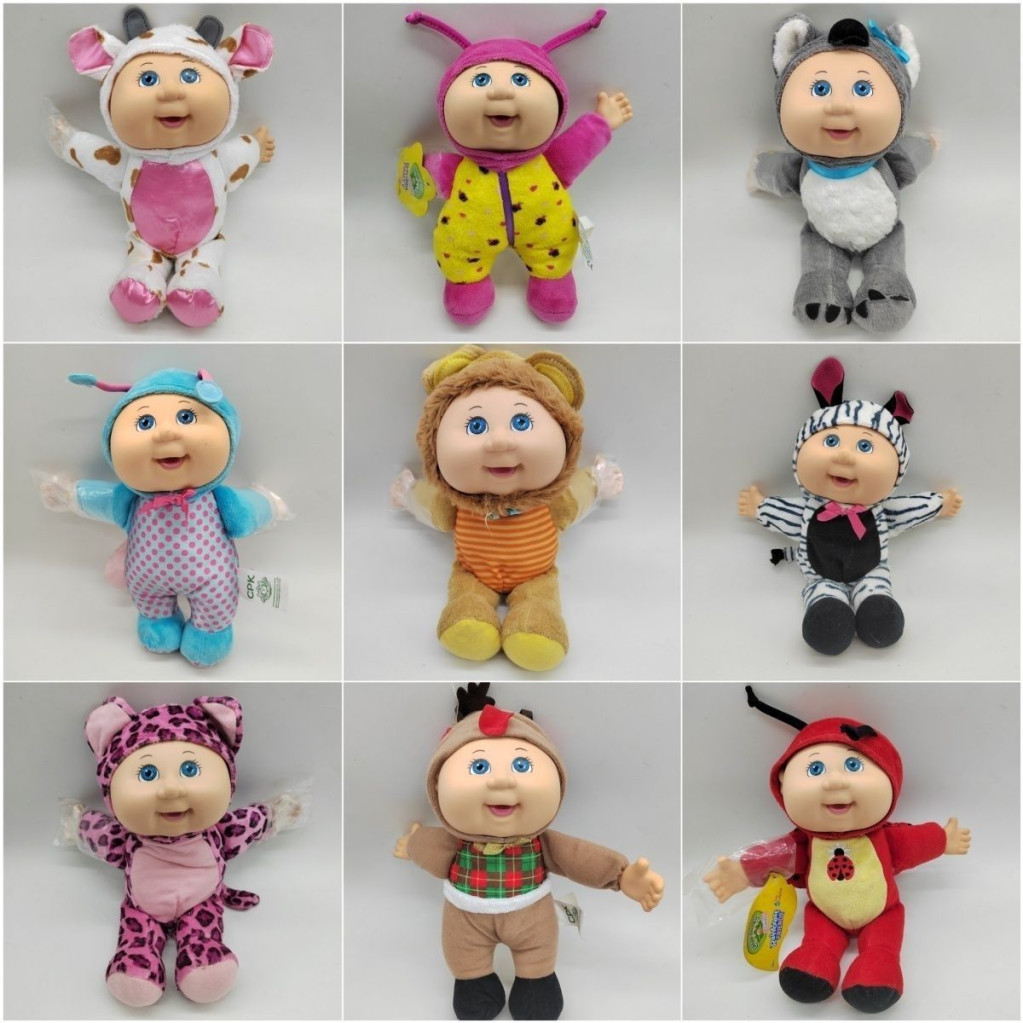สไตล์ใหม่พร้อมสต็อก cabbage Patch เด็กกะหล่ําดอกสัตว์ตุ๊กตาน้ํานมหัวล้านผ้าฝ้ายตุ๊กตาเด็กของขวัญ