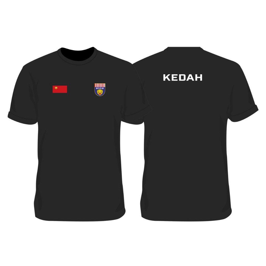 M-3XL เสื้อ - โปโล MSSM V1RN MAJLIS SUKAN SCHOOL TSHIRT คันทรี JOHOR KEDAH KELANTAN MELAKA NS M-3XL